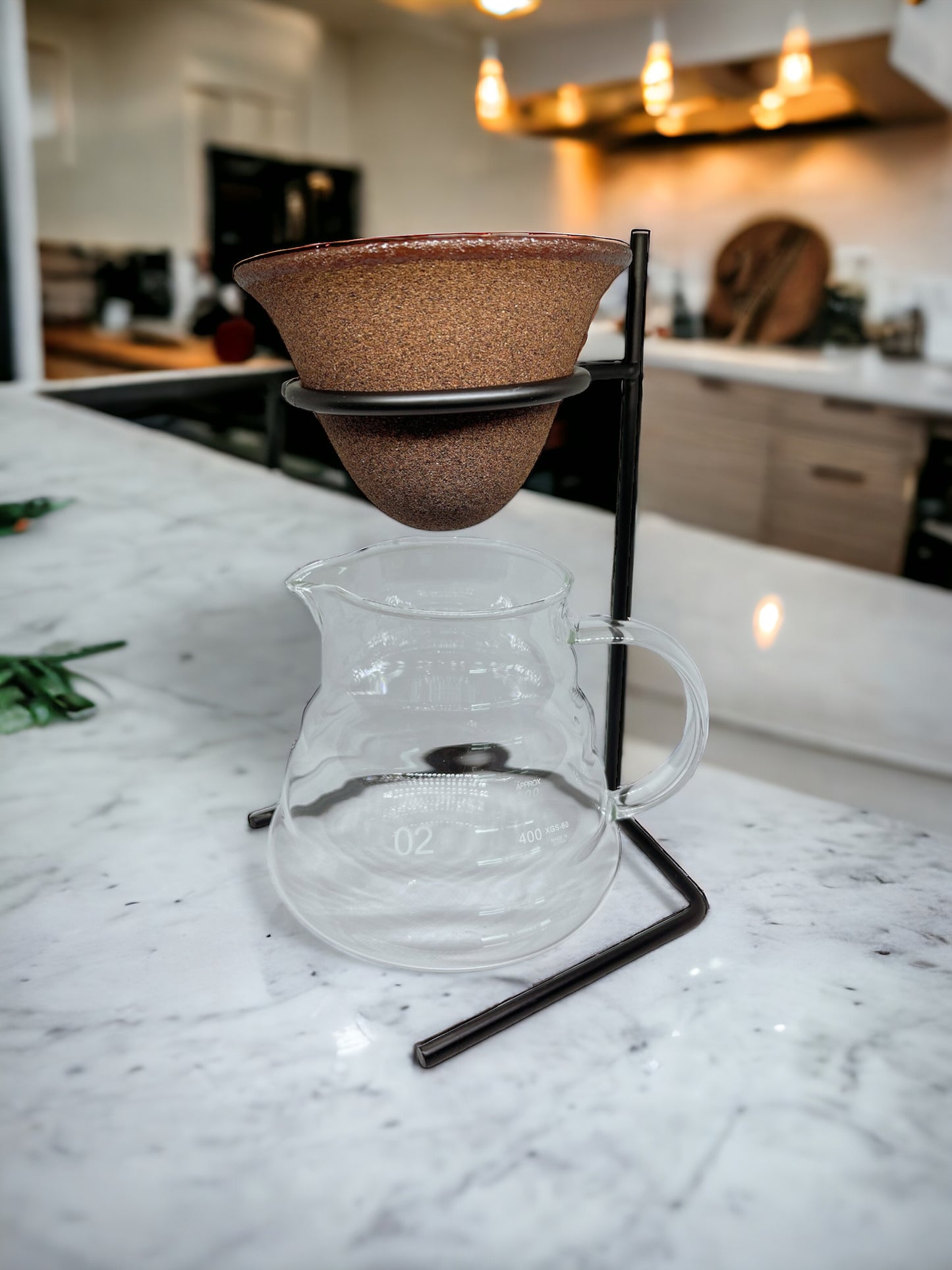 Clay Coffee Filter + Hand Brew Coffee Rack